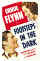 Footsteps In The Dark movie poster print featuring Errol Flynn and Brenda Marshall, 1941.
