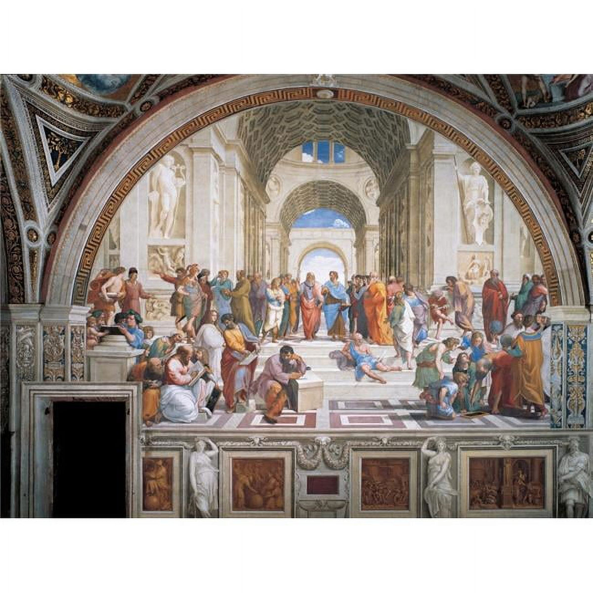 The School of Athens art poster print featuring Raphael's fresco.