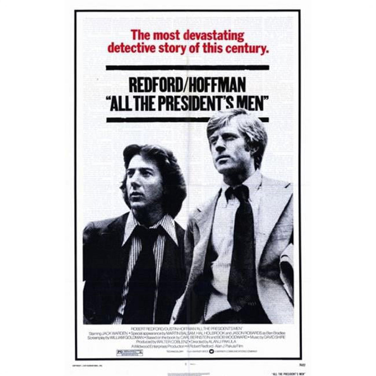 All the President's Men Movie Poster 11x17 print for classic cinema fans.