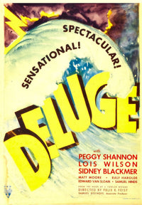 Deluge Midget Window Card movie poster print from 1933, available in multiple sizes.