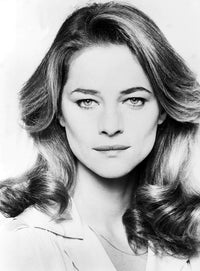 Charlotte Rampling vintage photo print from the 1970s, showcasing her iconic beauty.