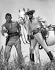 Lone Ranger Clayton Moore posed photo print - vintage television art.