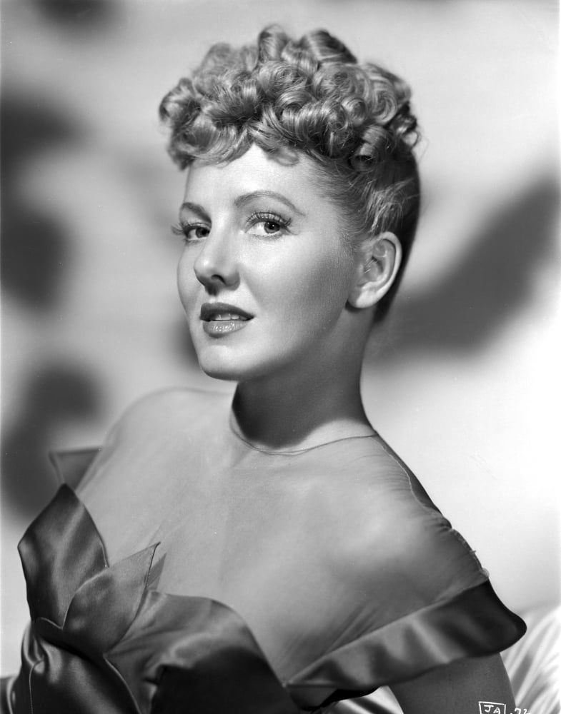 Jean Arthur portrait photo print in a slightly reclining pose.