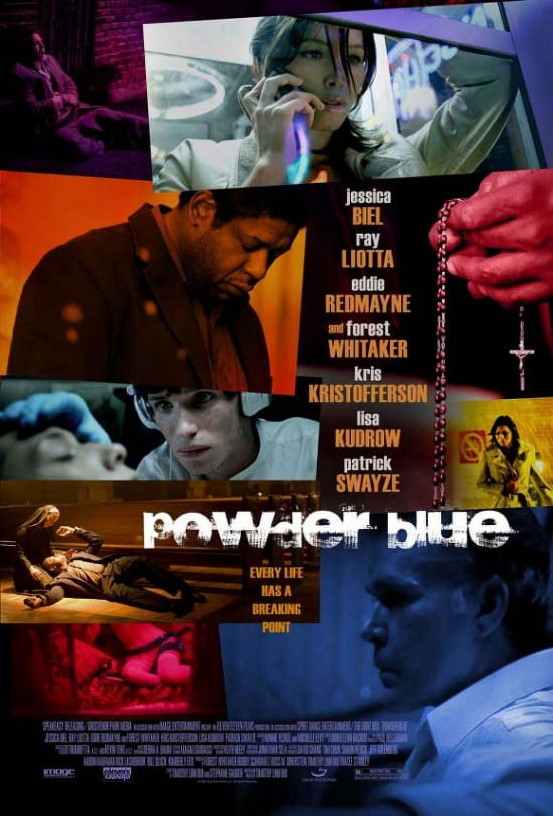 Powder Blue Movie Poster 11x17 print showcasing soft blue tones.