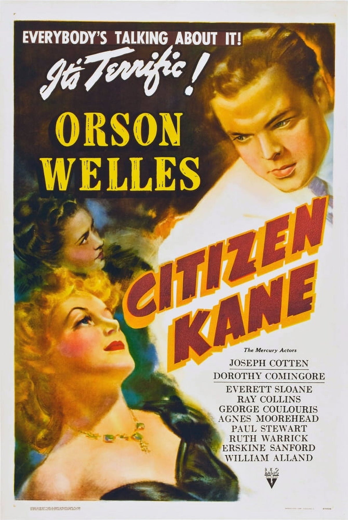 Citizen Kane Movie Poster Masterprint by Orson Welles, 11x17