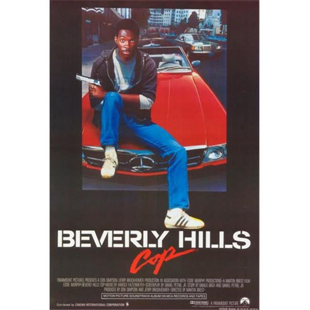 Beverly Hills Cop Movie Poster 11x17 print showcasing iconic film characters.