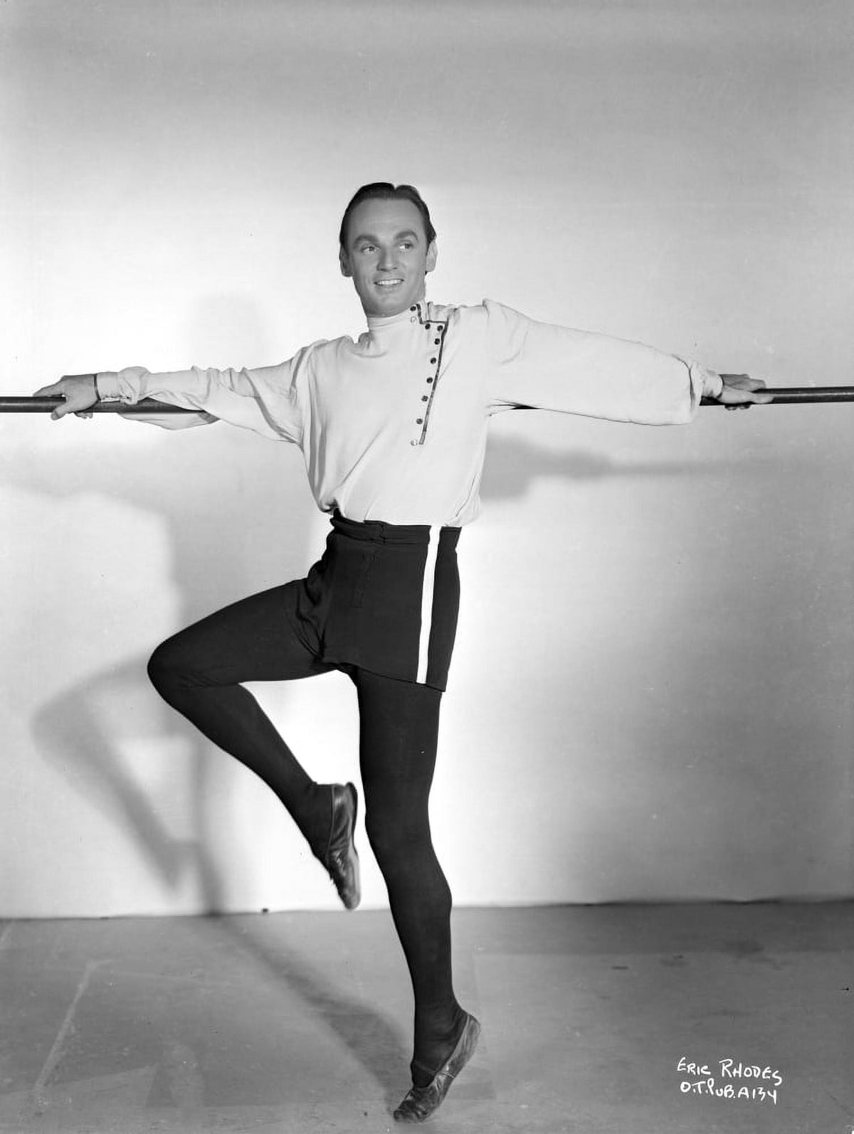 A Portrait of Erik Rhodes photo print showcasing vintage elegance