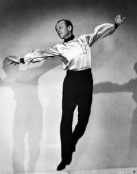 Fred Astaire dancing in black shoes photo print, iconic image.