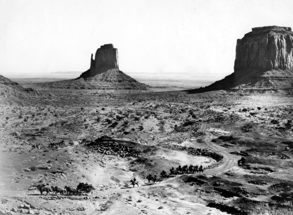 Stagecoach 1939 Movie Photo Poster Print displayed in a stylish room.
