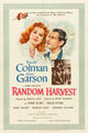 Random Harvest movie poster featuring Greer Garson and Ronald Colman (11x17)