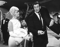 Pillow Talk movie poster print featuring Doris Day and Rock Hudson, 1959.