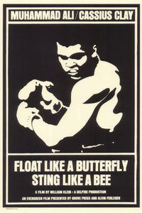 Float Like a Butterfly Sting Like a Bee Movie Poster 11x17