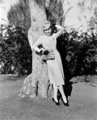 Claudette Colbert vintage photo poster print, classic Hollywood art.