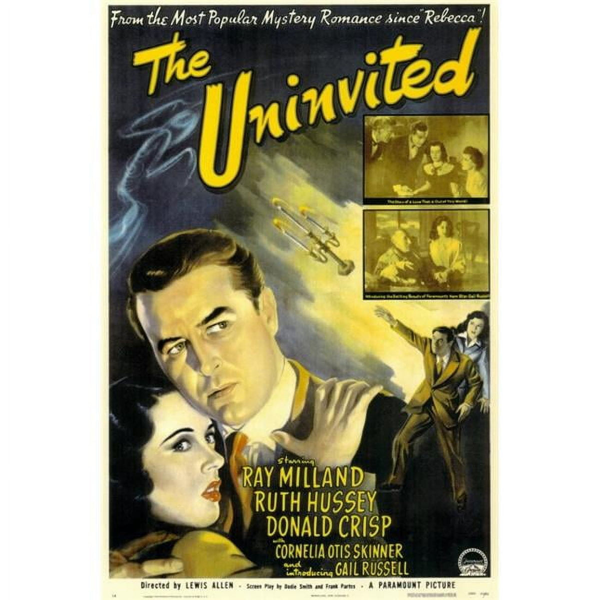 The Uninvited movie poster print (27x40) featuring haunting imagery.