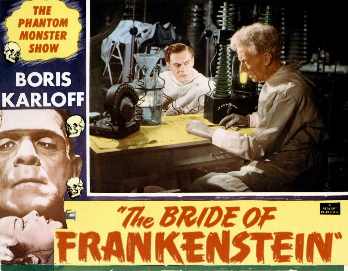 Bride of Frankenstein Fine Art Print showcasing classic horror character.