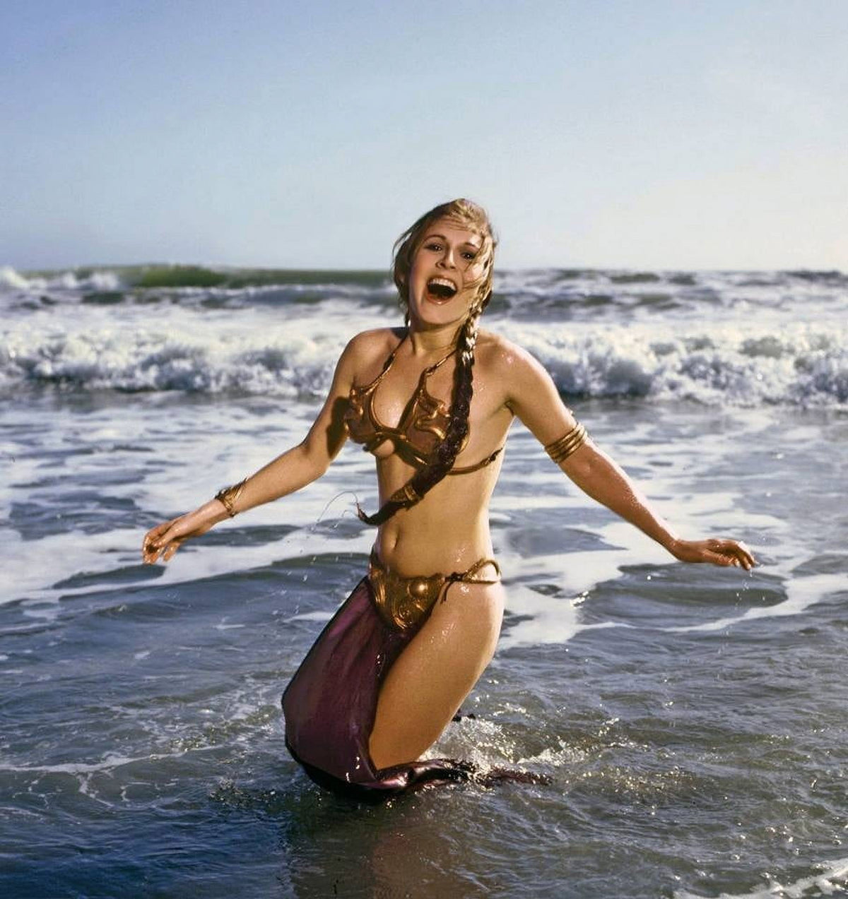Carrie Fisher as Princess Leia photo print, Star Wars artwork.