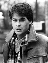 Rob Lowe stylish outdoor photo print in a coat