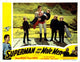 Superman and the Mole Men lobby card print featuring George Reeves
