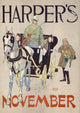 Harper's November art poster print by Edward Penfield, showcasing autumn scenery.