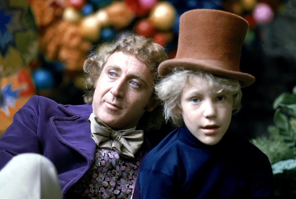 Willy Wonka and The Chocolate Factory photo print featuring Gene Wilder and Peter Ostrum.