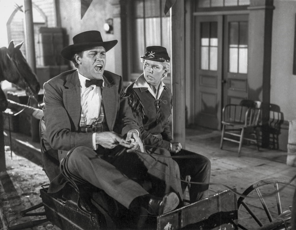 Calamity Jane Singing in Black Suit Photo Print