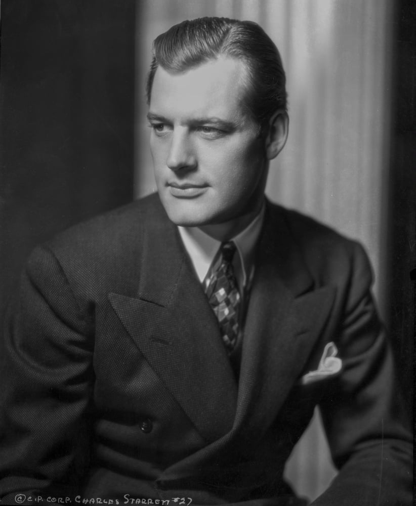 Charles Starrett iconic photo print featuring classic cinema charm.