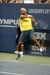 James Blake U.S. Open Tennis Tournament Print by Rob Rich, 8x10, 24x30