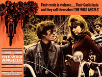 The Wild Angels movie poster featuring Peter Fonda and Nancy Sinatra in close-up.