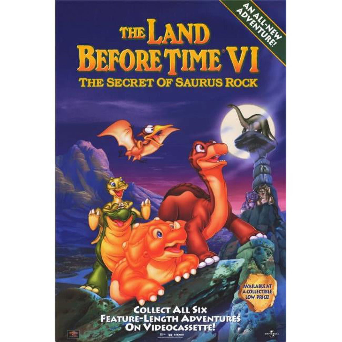 The Land Before Time VI: The Secret of Saurus Rock Movie Poster 11x17