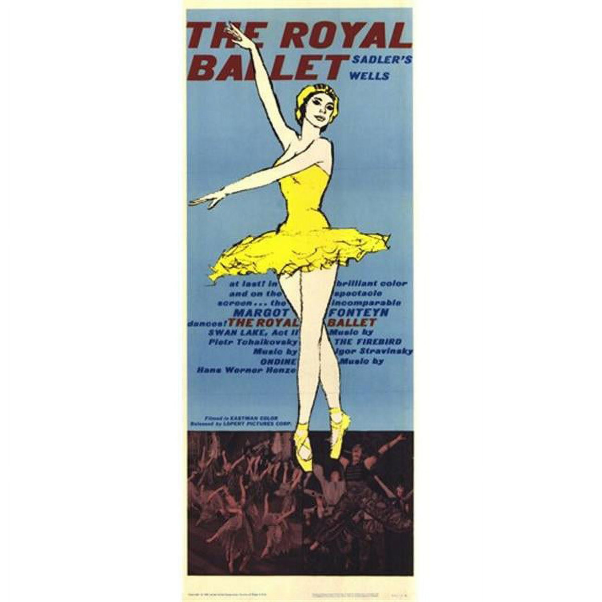 Royal Ballet Movie Poster - 11x17 art print featuring ballet dancers