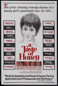 A Taste of Honey movie poster in vibrant colors, 11x17 size