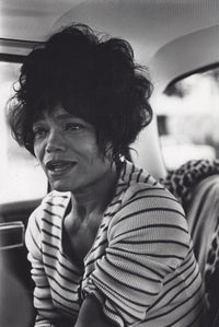 Eartha Kitt film still photo print inside a classic car