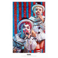 Clown Kids Smoking Movie Poster 11x17 print for unique wall decor.