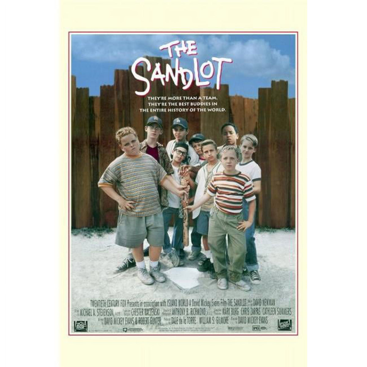 The Sandlot Movie Poster Print featuring classic childhood baseball adventures.