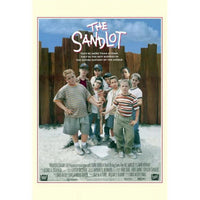 The Sandlot Movie Poster Print featuring classic childhood baseball adventures.