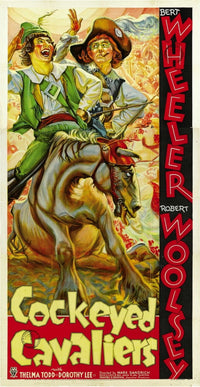 Cockeyed Cavaliers 1934 movie poster featuring Bert Wheeler and Robert Woolsey