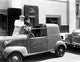 Abbott & Costello classic photo print posed with vintage car.
