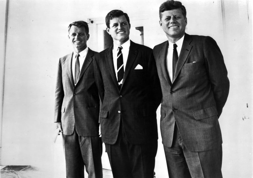 John F. Kennedy and his brothers photo print, available in multiple sizes.