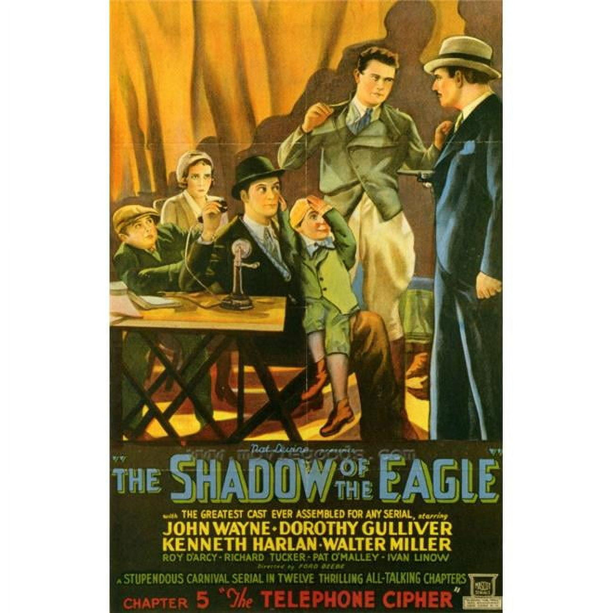 'The Shadow of the Eagle' movie poster print 27x40 for home decor.