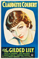 The Gilded Lily movie poster print featuring Claudette Colbert, 1935 classic film.
