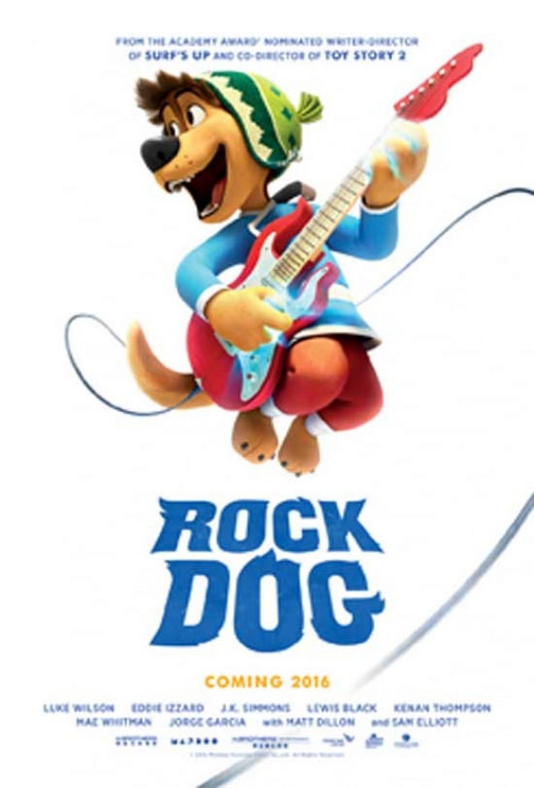 Rock Dog Movie Poster 11x17 Print featuring vibrant animation