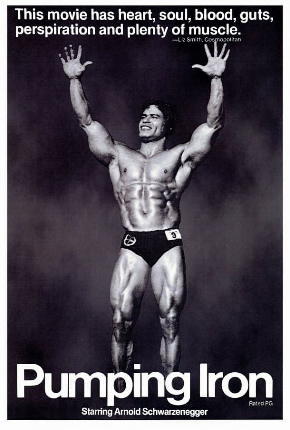 Pumping Iron Movie Poster Print featuring Arnold Schwarzenegger