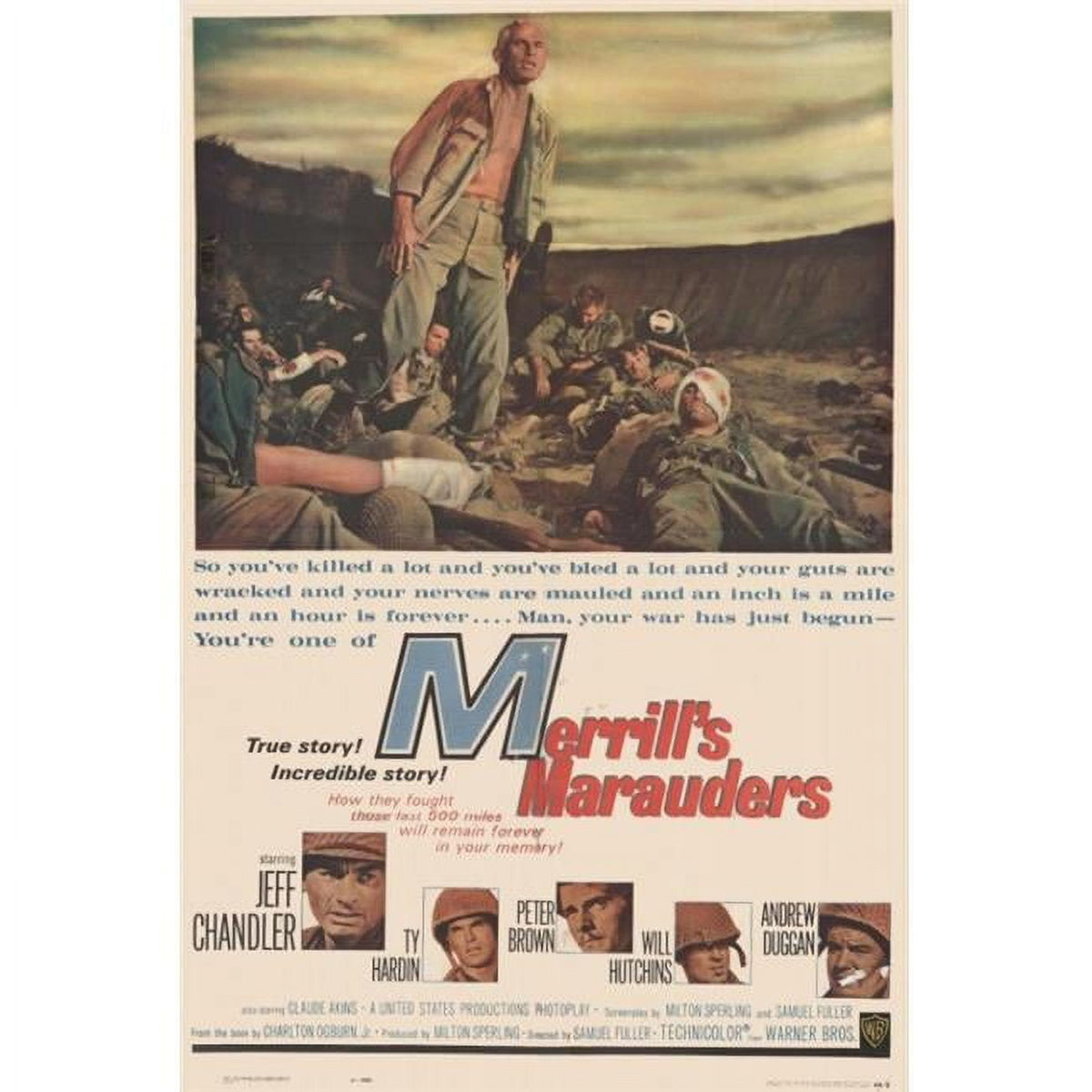 Merrill's Marauders Movie Poster Print - 27 x 40 inches