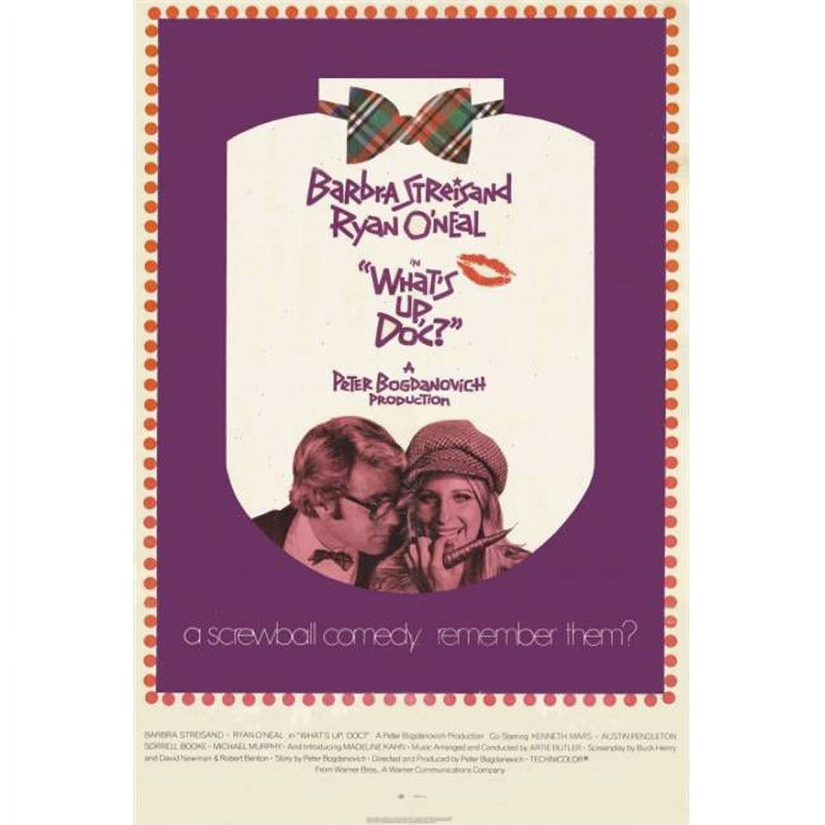 What's Up Doc? Movie Poster Print - vibrant classic cinema artwork.