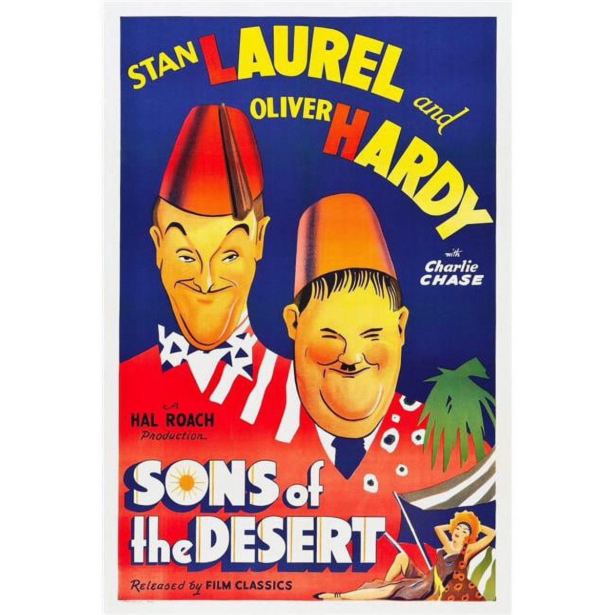Sons of the Desert movie poster print featuring Stan Laurel and Oliver Hardy