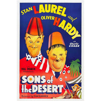 Sons of the Desert movie poster print featuring Stan Laurel and Oliver Hardy