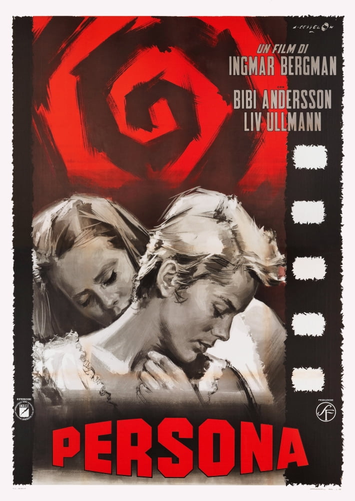 Persona Movie Poster Print featuring Liv Ullmann and Bibi Anderson