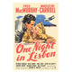 One Night in Lisbon Movie Poster Print 27x40