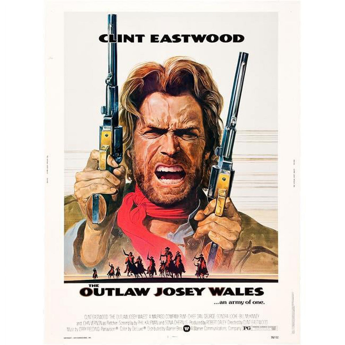 The Outlaw Josey Wales Movie Poster Print featuring Clint Eastwood