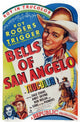 Bells of San Angelo movie poster featuring Roy Rogers and Dale Evans.